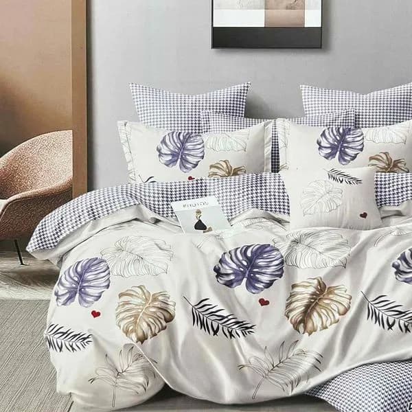 Komplet Pościel 3D 3CZ 200/220 z motywem liści