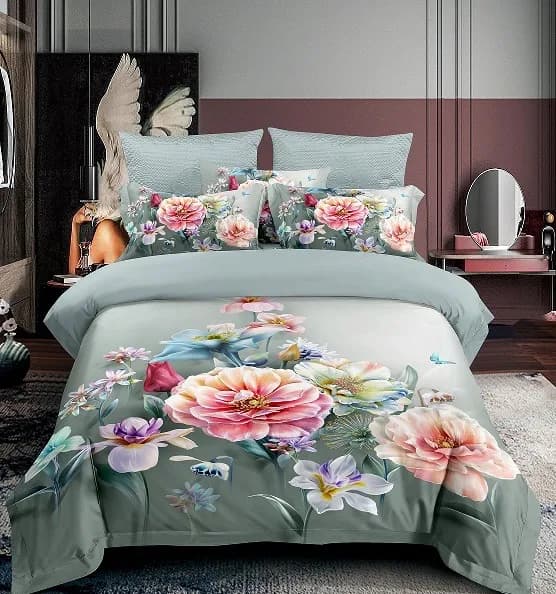 Komplet Pościel 3D 3CZ 200/220 Kwiatowy