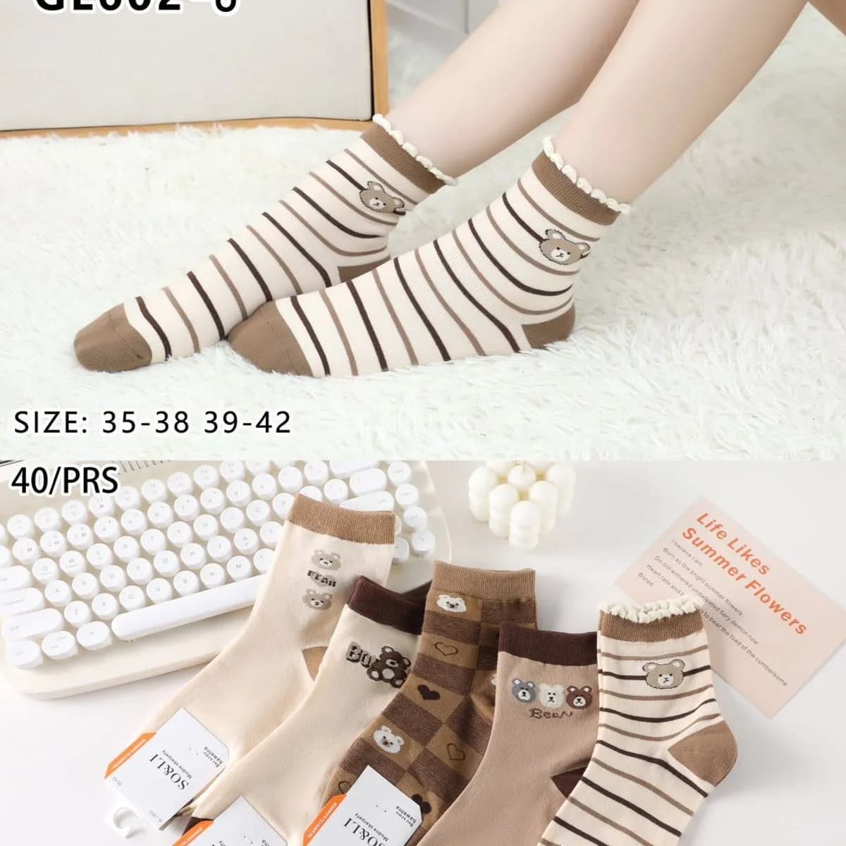 Skarpetki damskie SO&LI GL602-6 rozmiar 35-42