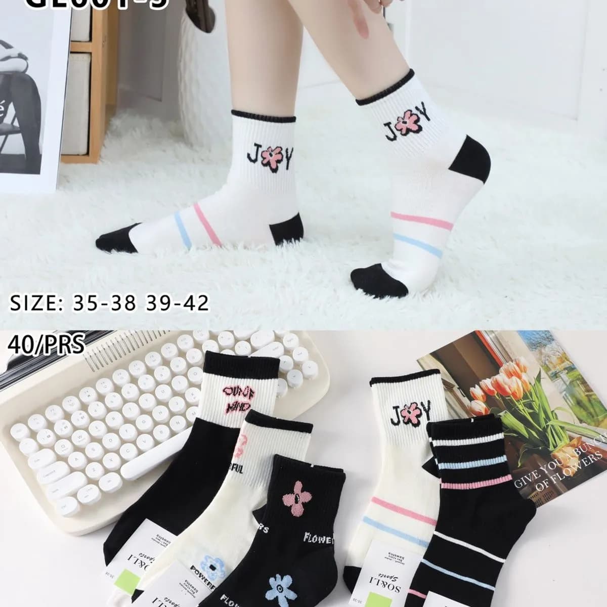 Skarpetki damskie SO&LI GL601-5 rozmiar 35-42