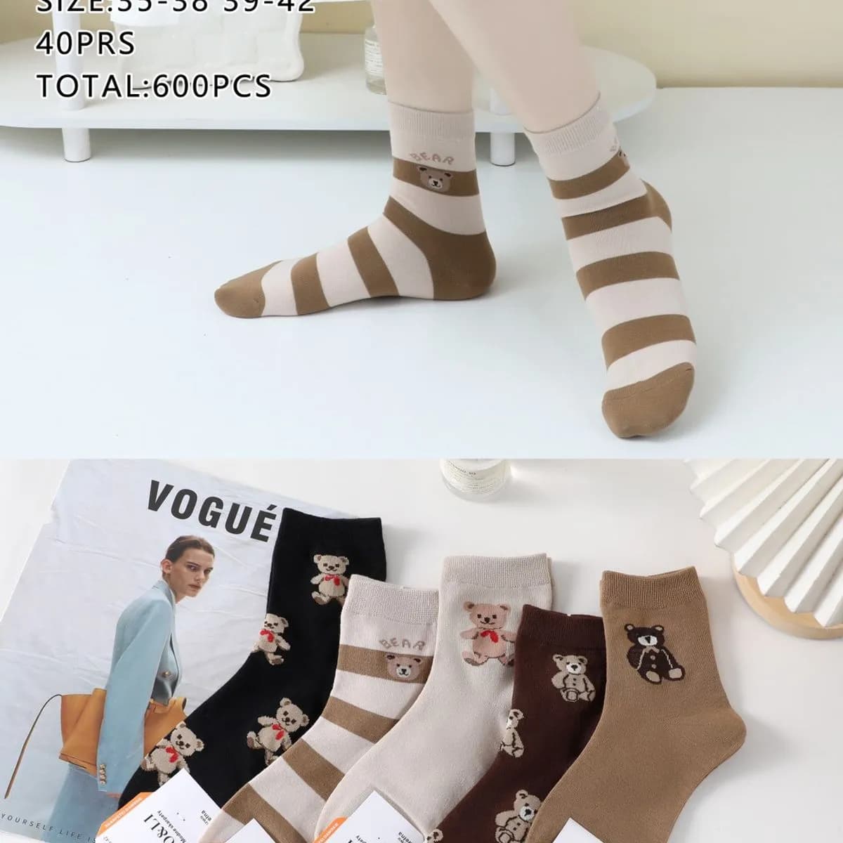 Skarpetki damskie SO&LI NO-GL602-15 rozmiar 35-42