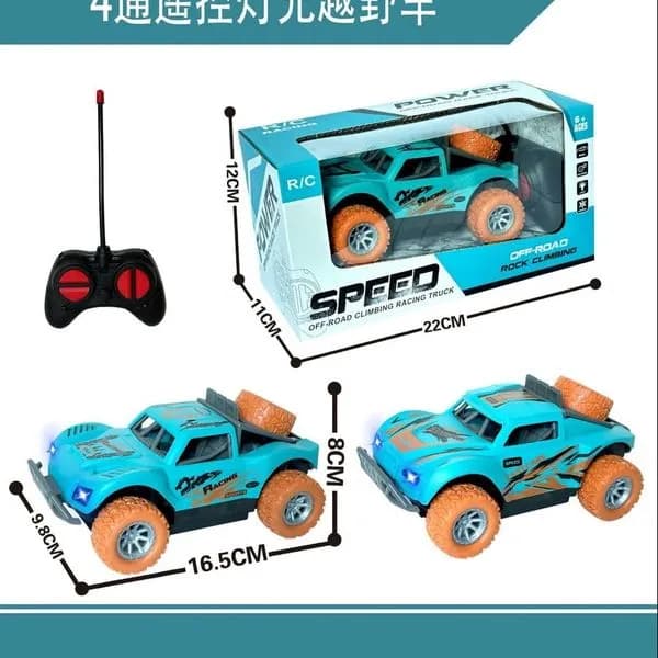 Sterowany Samochód R/C Off-Road 16,5cm z Światłami LED