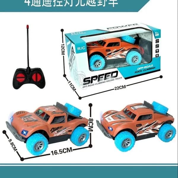 Sterowany Samochód Terenowy R/C Off-Road z Światłami LED 16.5cm