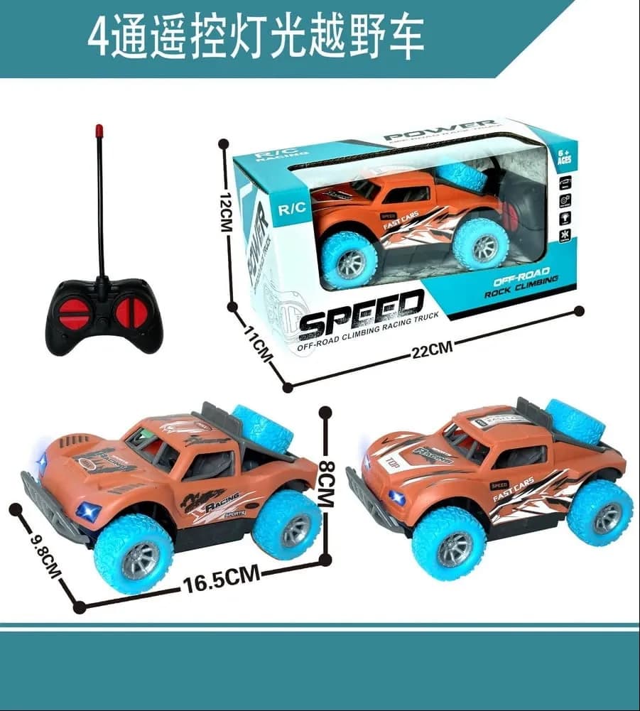 Sterowany Samochód Terenowy R/C Off-Road z Światłami LED 16.5cm