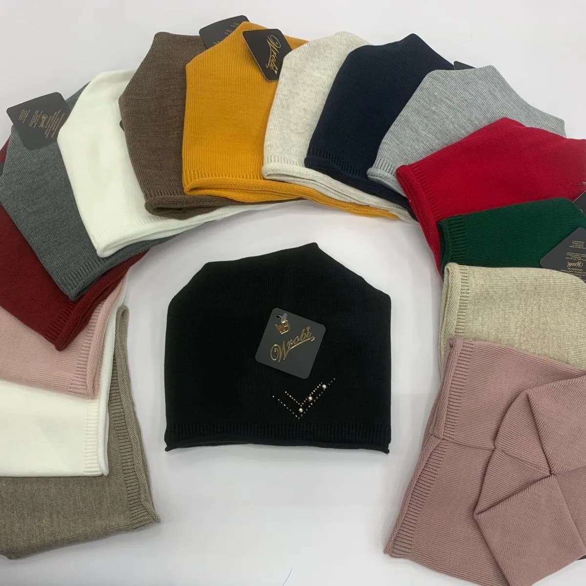 Czapki damskie beanie, 12 kolorów, SKU 50925-103