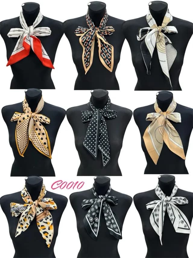 Szaliki damskie wzorzyste multikolor 50925-227