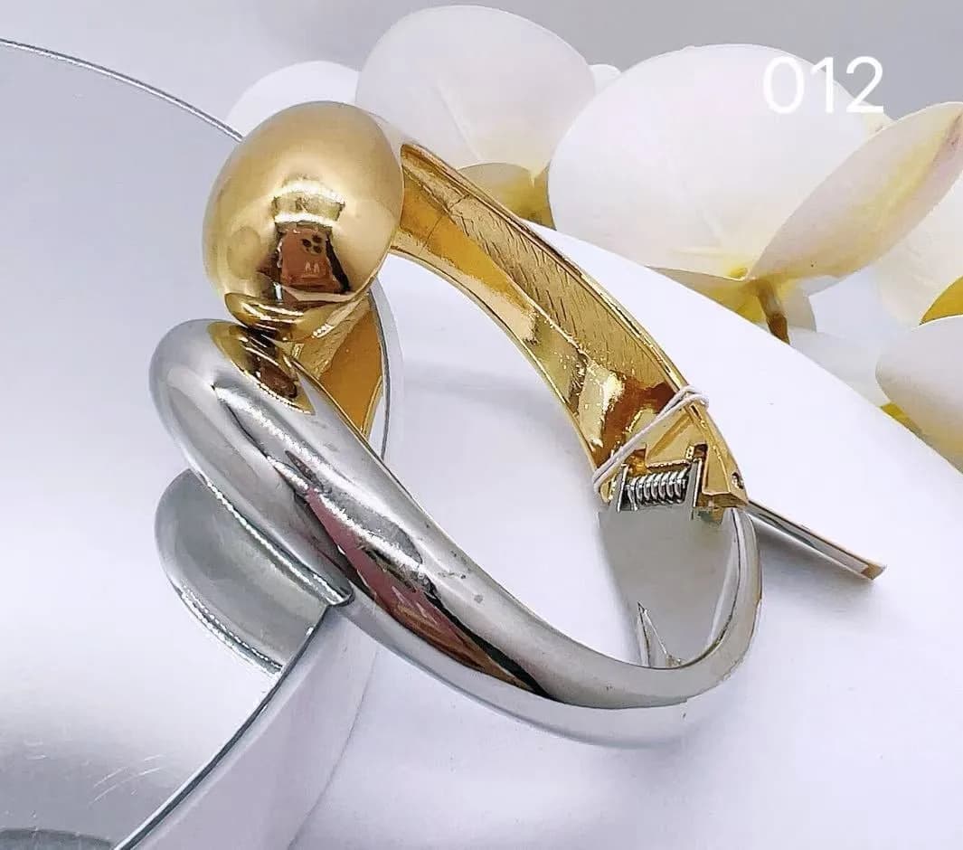 Kolczyki damskie dwutonowe złoto-srebro SKU 50925-23