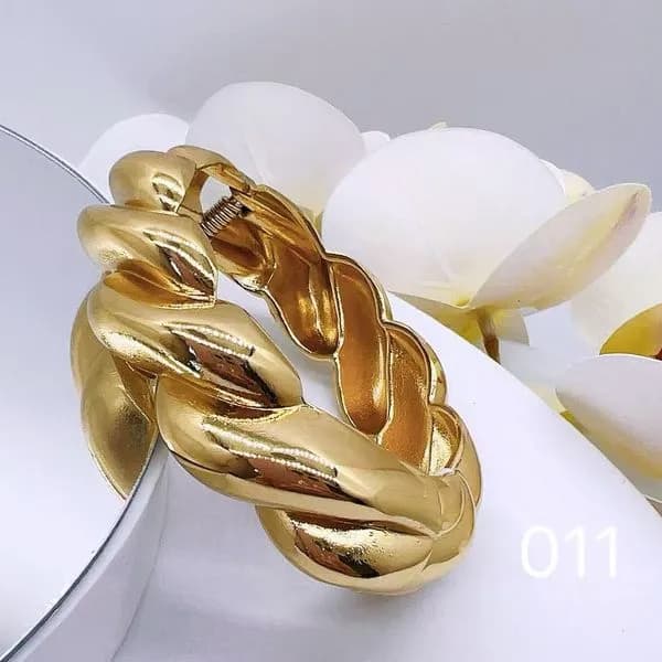 Kolczyki damskie złote skręcone 50925-26