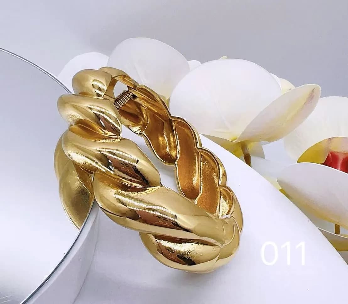 Kolczyki damskie złote skręcone 50925-26