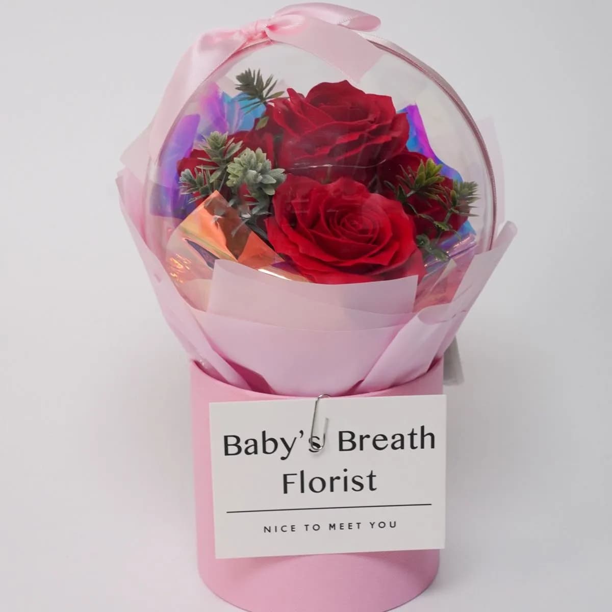 Pudełko Prezent Kwiaty LED