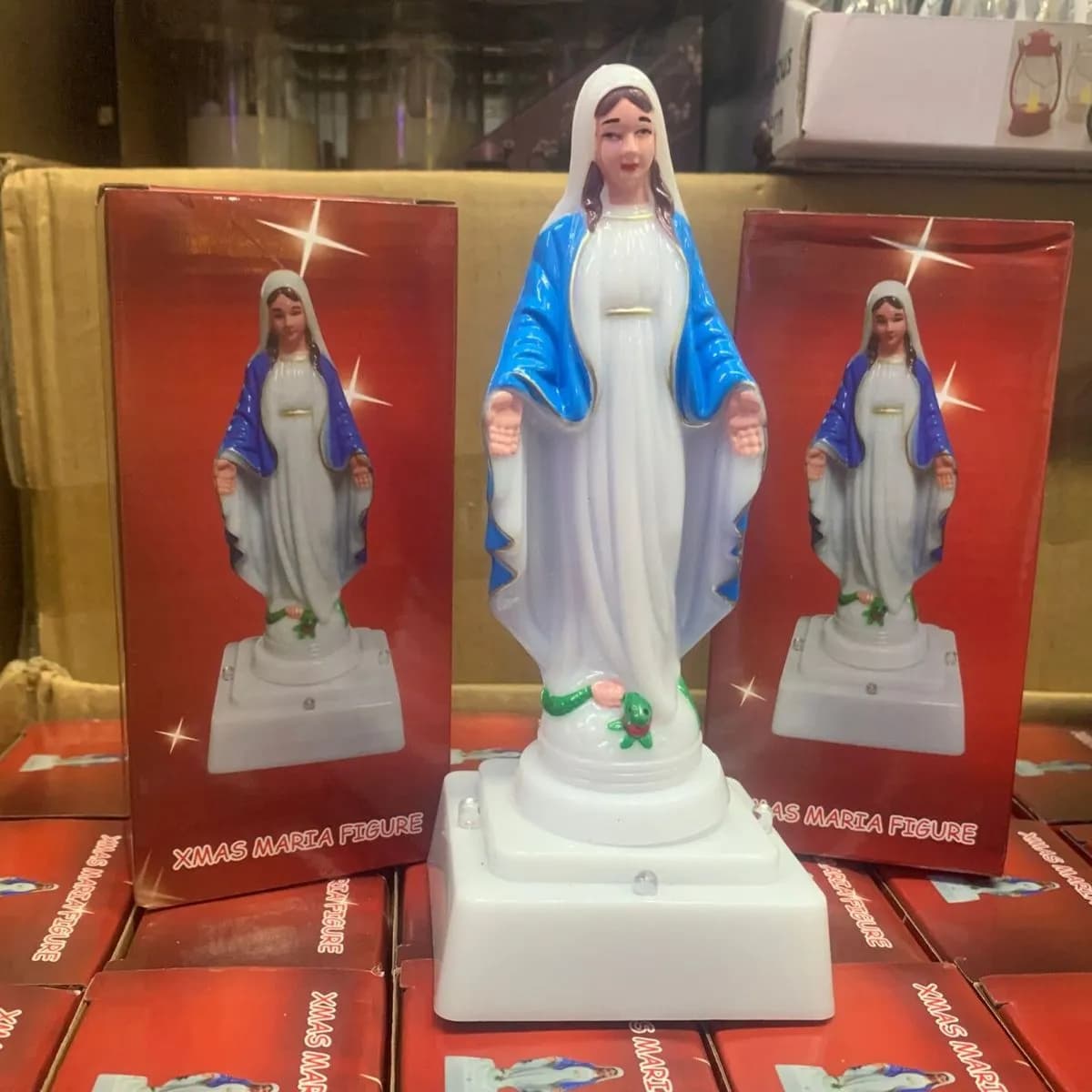 Figurki Maryja Matka Boska 18cm Baterie 3xr6