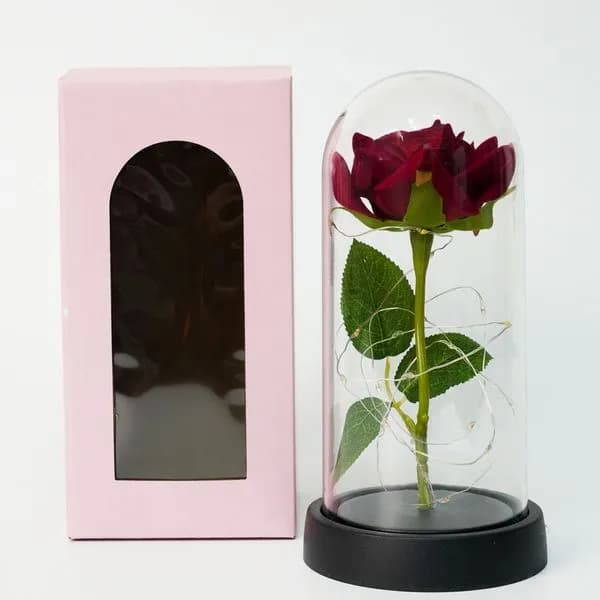 Pudełko Prezent Kwiaty LED