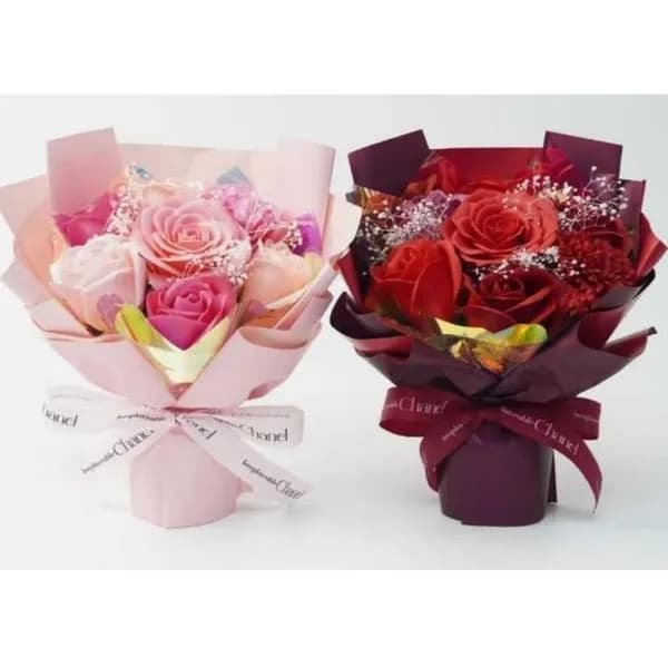 Pudełko Prezent Kwiaty LED