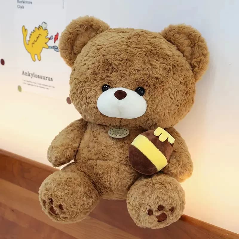 Maskotka miś z kocykiem i miodem brązowy 60226-224