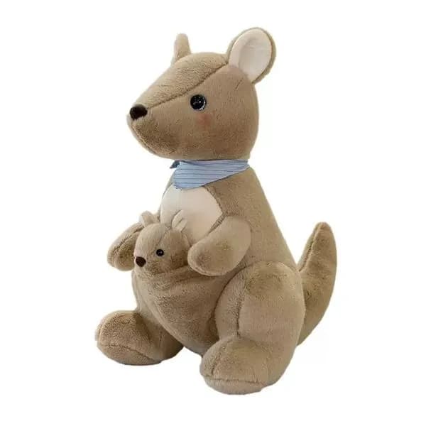 Maskotka kangur z maluchem i kocykiem