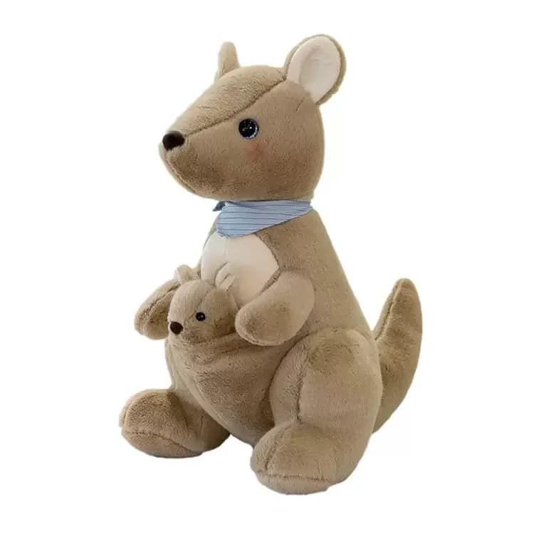 Maskotka kangur z maluchem i kocykiem