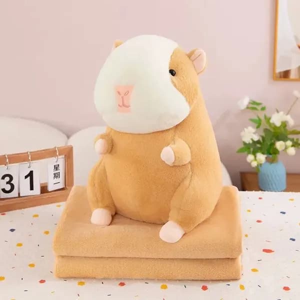 Maskotka hamster z kocykiem beżowa 60226-227