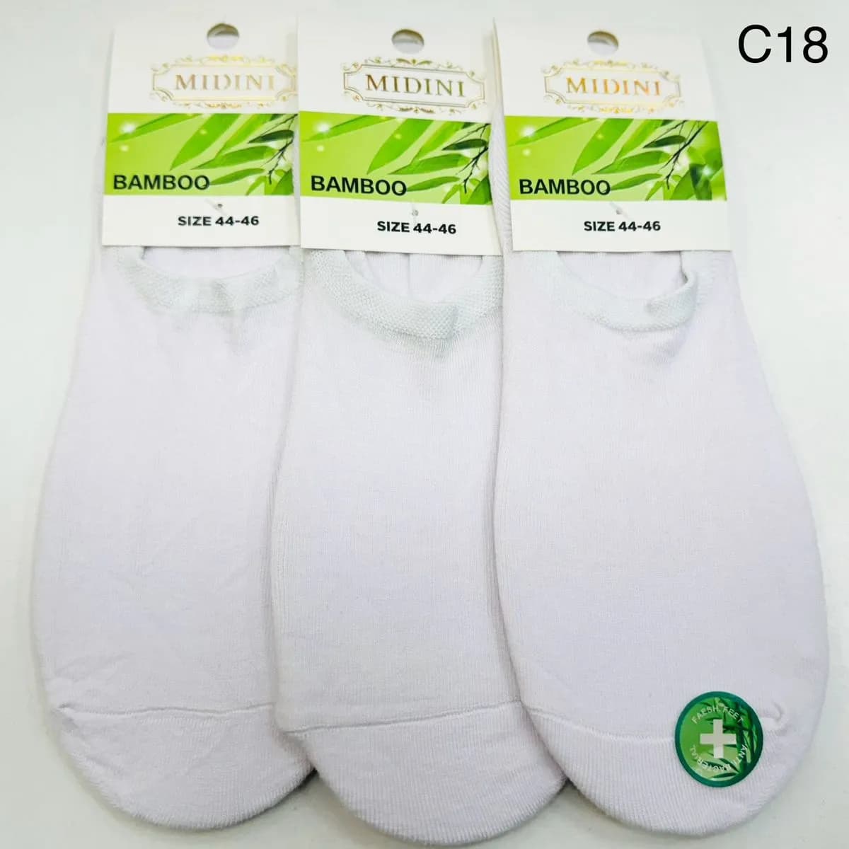 Skarpetki męskie MidiNi Bamboo rozmiar 44-46, białe, 3 szt