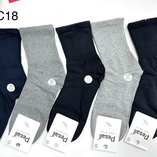Skarpetki męskie C18 granatowe i szare