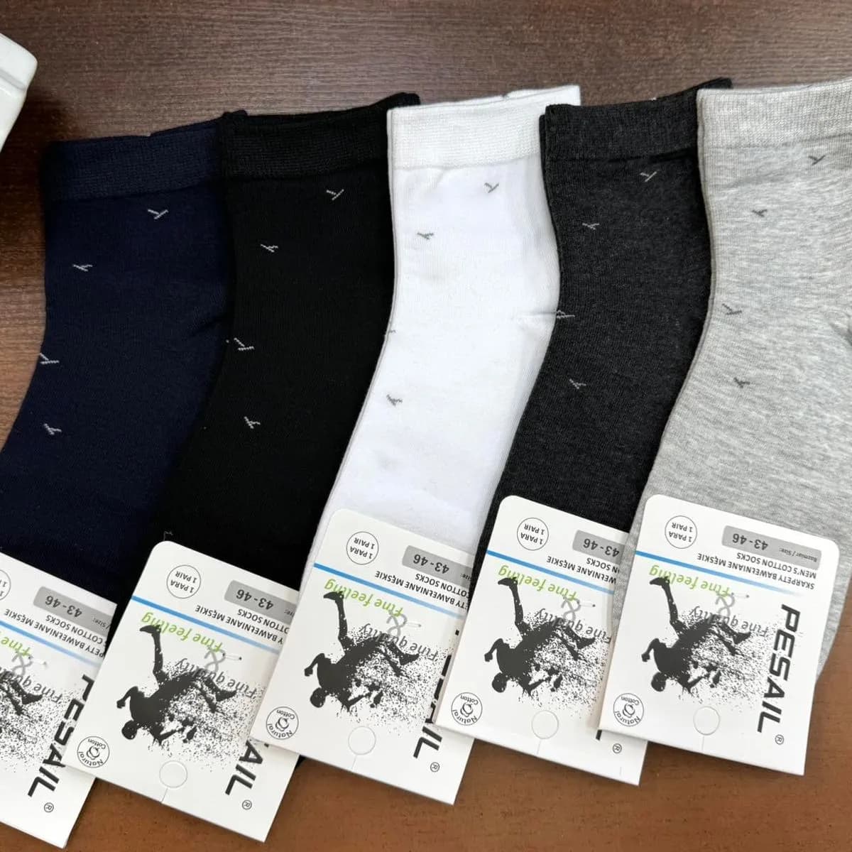 Skarpetki męskie CI 18 granat/czarne/białe/szare 5 szt