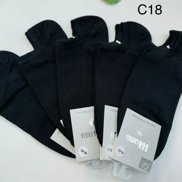 Skarpetki męskie czarne stopki model C18