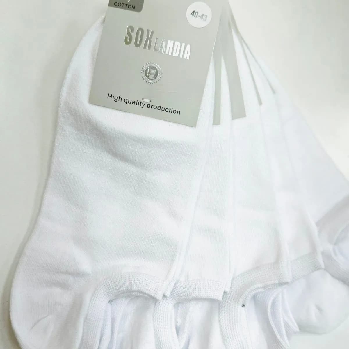 Skarpetki męskie SONLANDIA rozmiar 40-47 białe