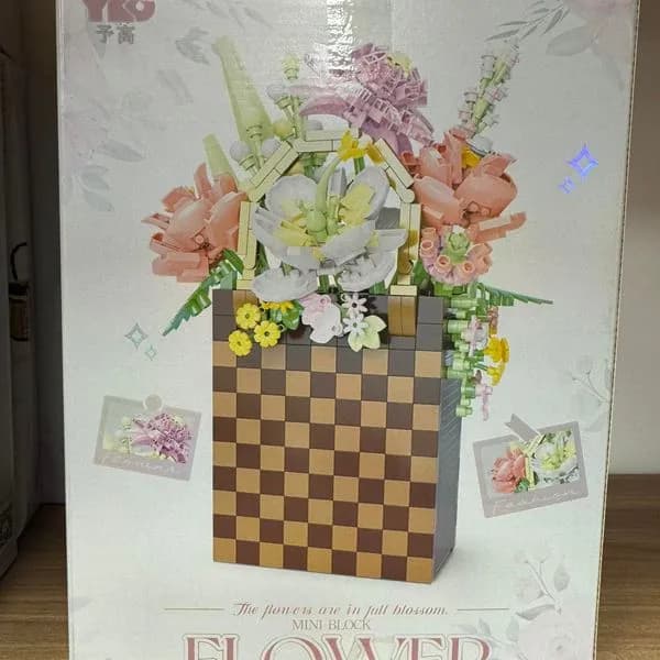 Zabawki Klocki Kwiaty