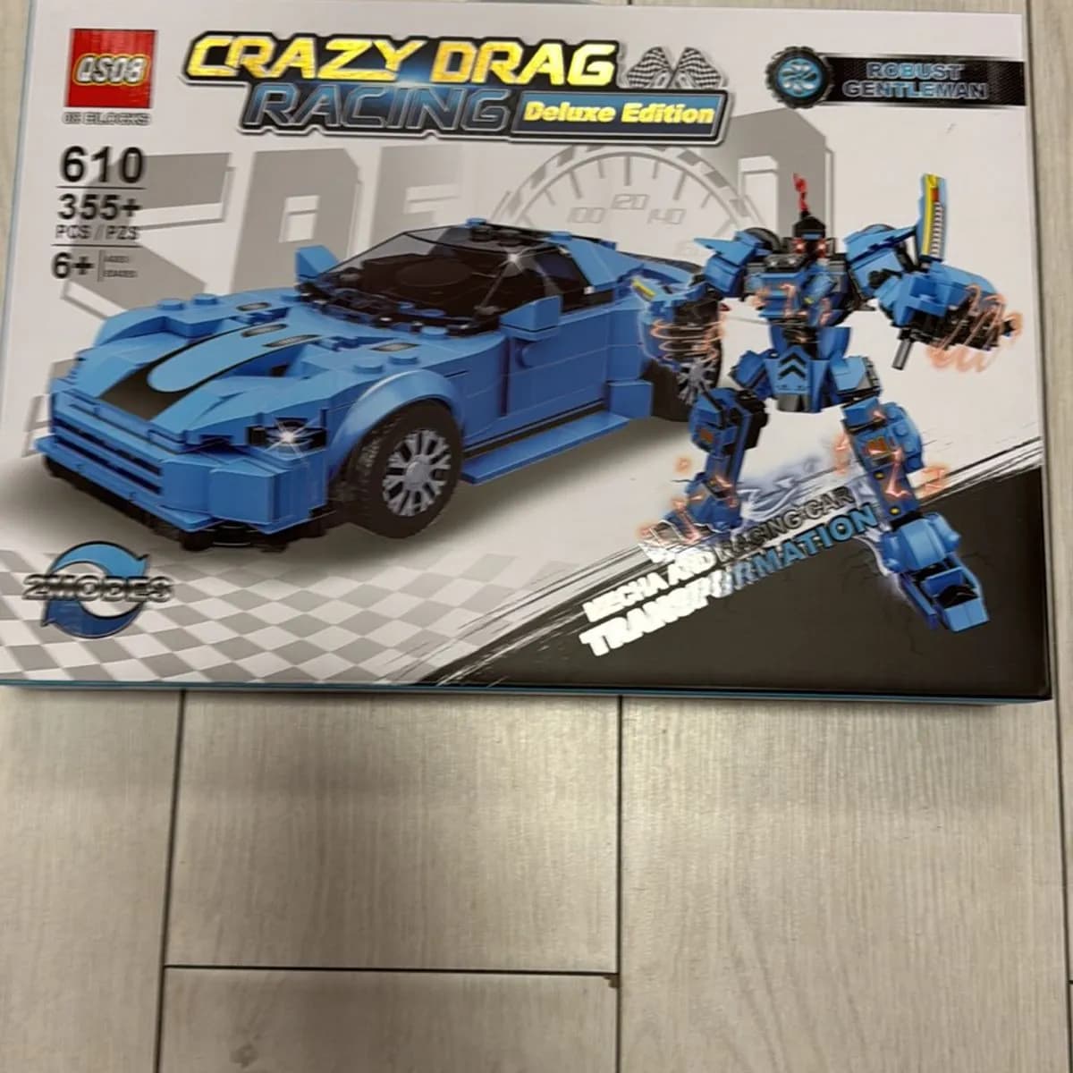 Zabawki Klocki Crazy Drag 2in1 Auto Robot