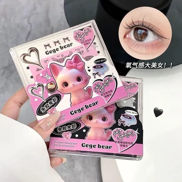 Sztuczne Rzęsy bez Kleju Gege bear 24 szt - Samoprzylepne