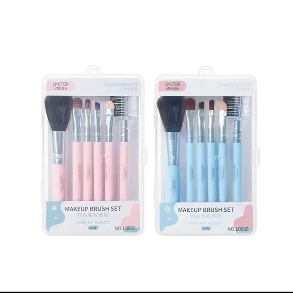 Zestaw Pędzli do Makijażu LMLTOP 6w1 w Etui - 24 szt