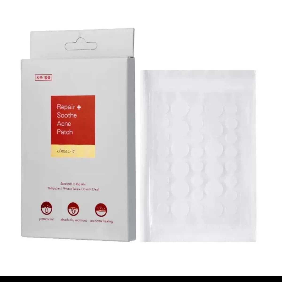 Plastry na trądzik Kormesic Kommusic 24 szt. punktowe kojące