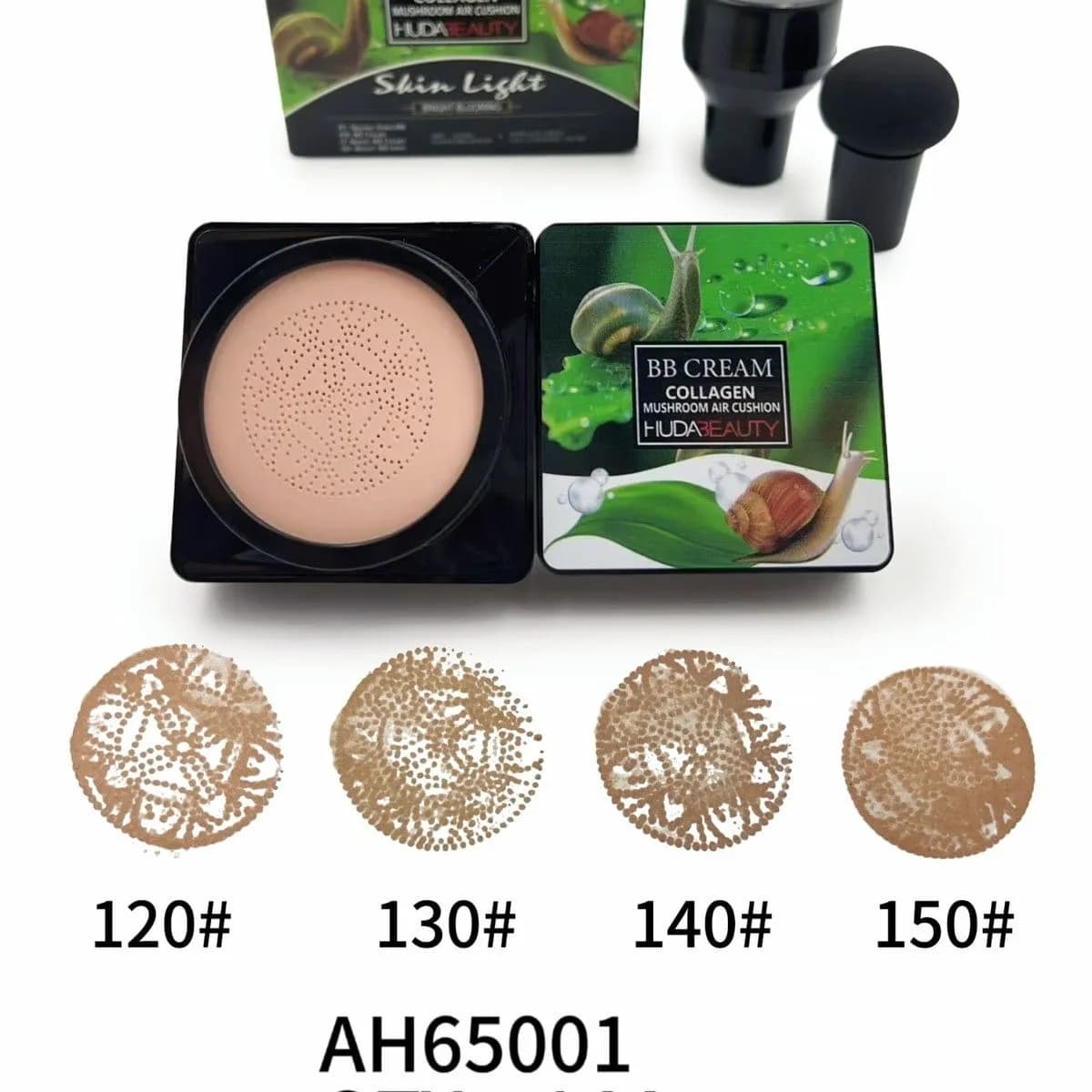 HUDABEAUTY BB Krem Collagen Mushroom Air Cushion ze śluzem ślimaka