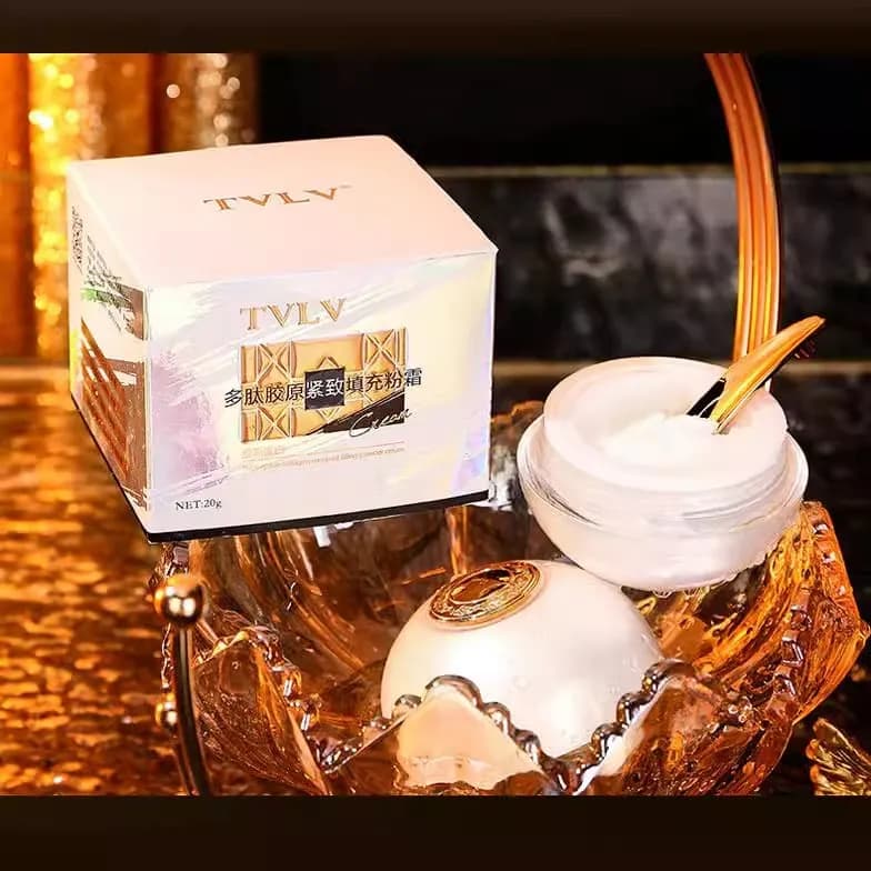 TVLV Krem Kolagenowy z Peptydami 20g, Elegancki Słoiczek