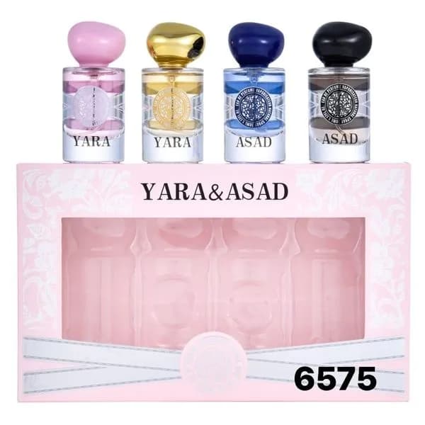 Zestaw perfum Yara & Asad 4x30ml w ozdobnym pudełku