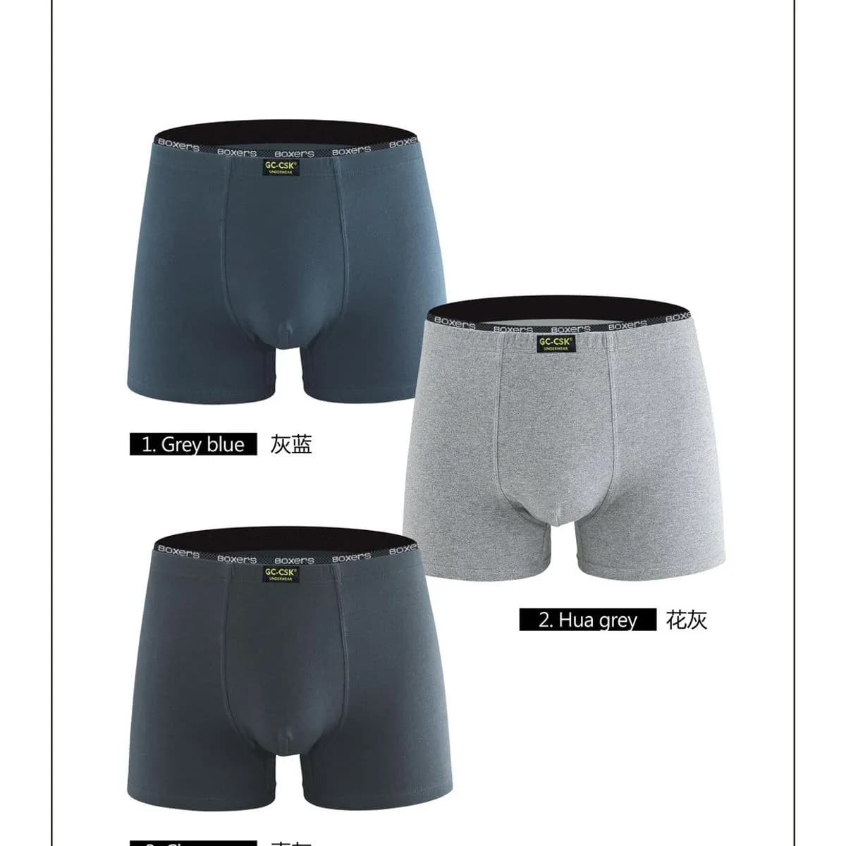 Bokserki męskie 3 szt. GC-CSK mix kolorów L-XL