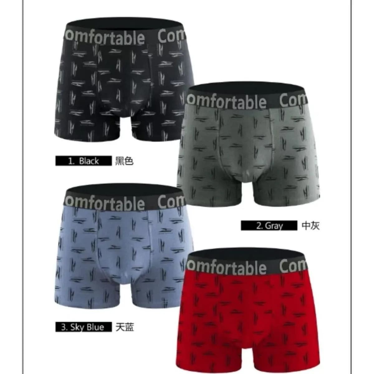 Bokserki męskie Comfortable GC-CSK 4 kolory NO.YMF-034