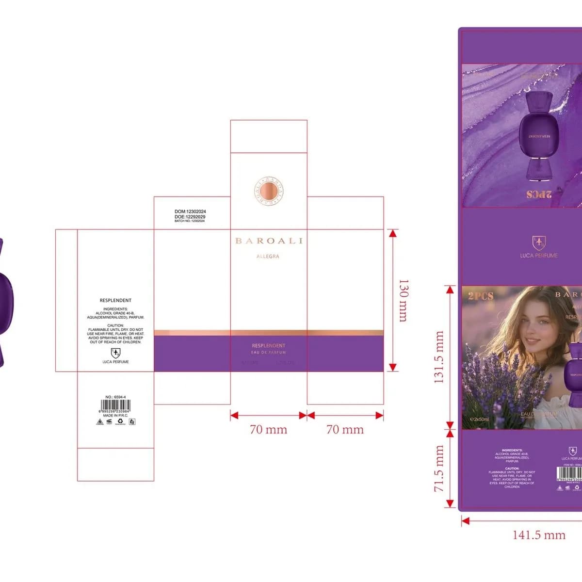 Zestaw Perfum Pardali 2x50ml