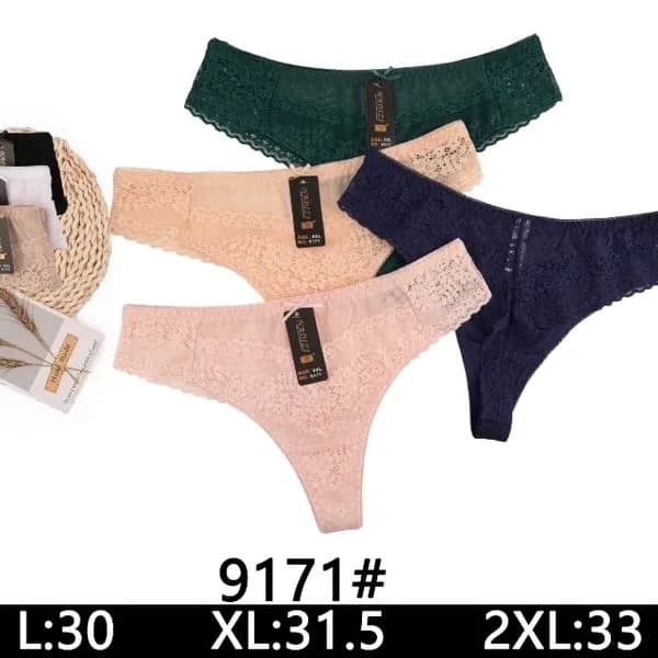 Stringi damskie koronkowe L:30 XL:31.5 2XL:33 71025-181