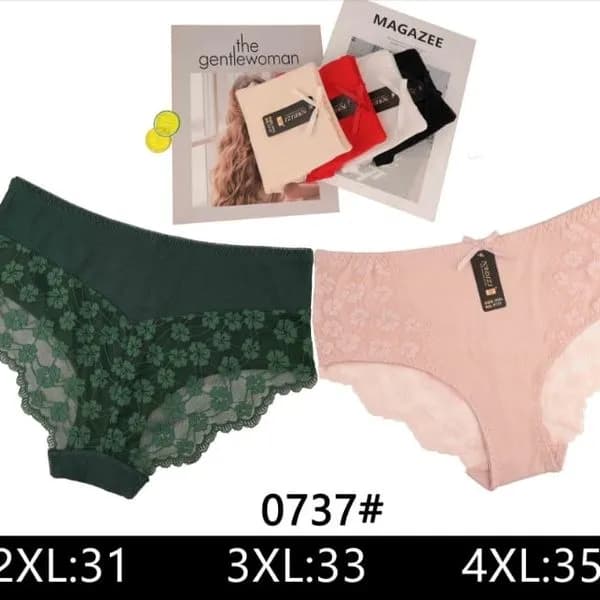 Majtki damskie koronkowe 2XL-4XL 0737#