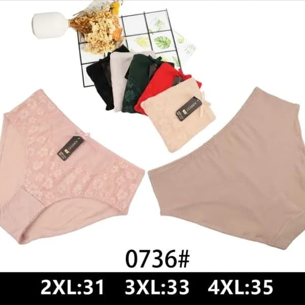 Majtki damskie 0736# 2XL-31 3XL-33 4XL-35