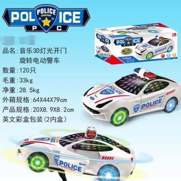 Samochod Police Music Light