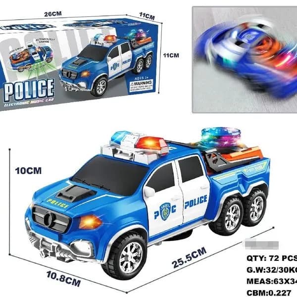 Samochod Police Music Light