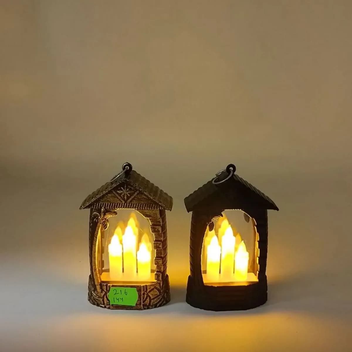 Lampki LED dekoracyjne domek brązowa i czarna