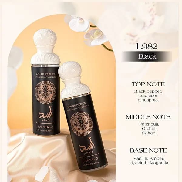 Perfumy LAPAO L982 Black 250ml Eau de Parfum