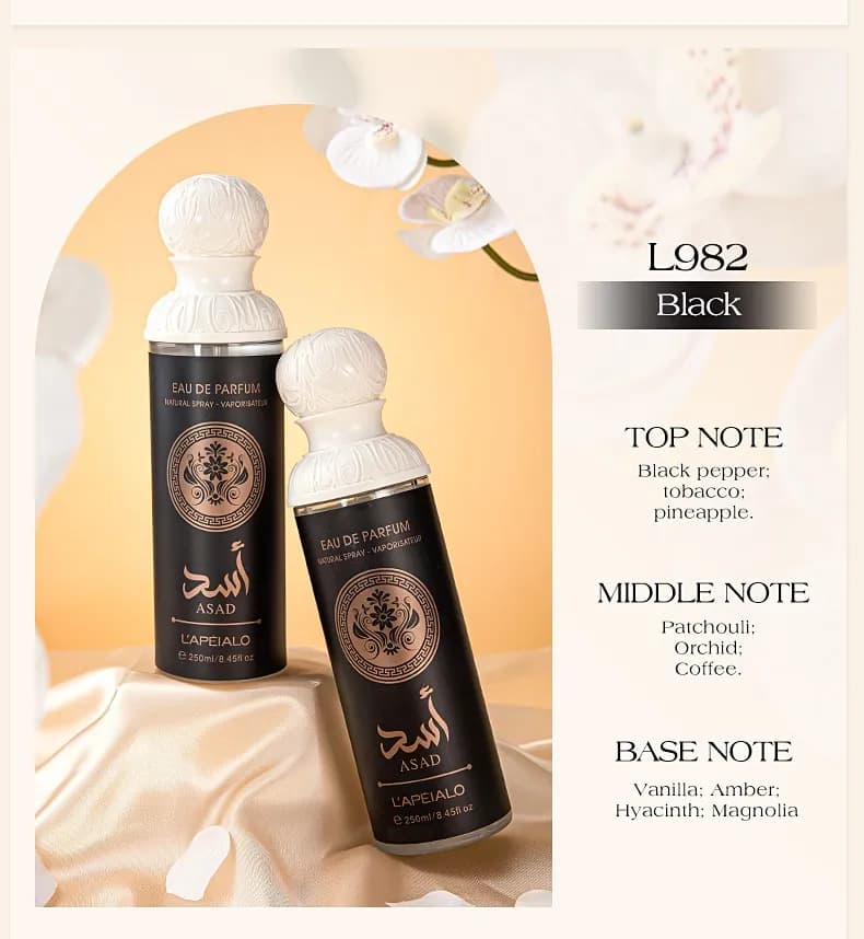 Perfumy LAPAO L982 Black 250ml Eau de Parfum