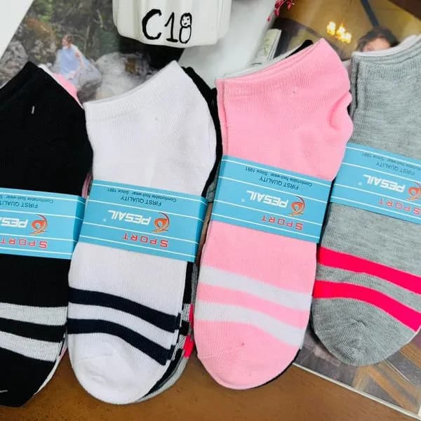 Skarpetki damskie sportowe 4 pary wielopak