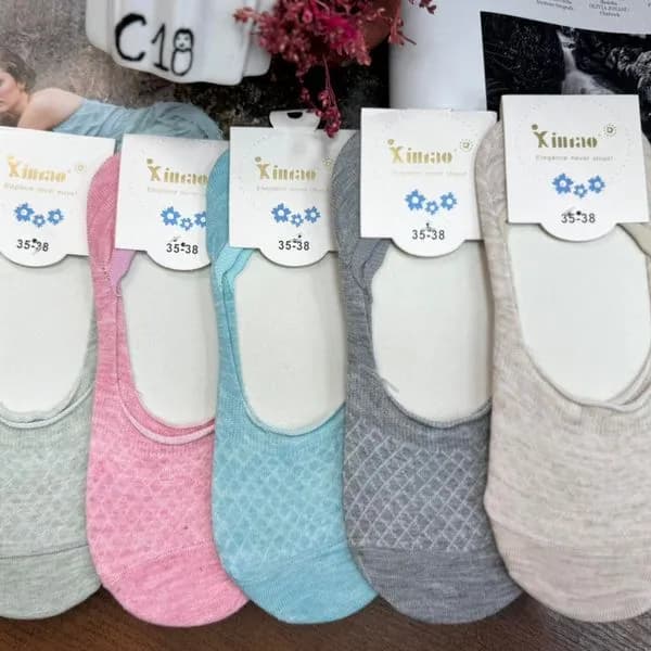 Skarpetki damskie stopki Kimoo 35-38, 5 kolorów