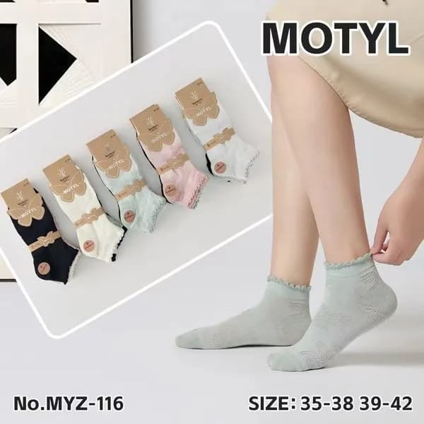 Skarpetki damskie motylkowe No.MYZ-116 roz. 35-38/39-42