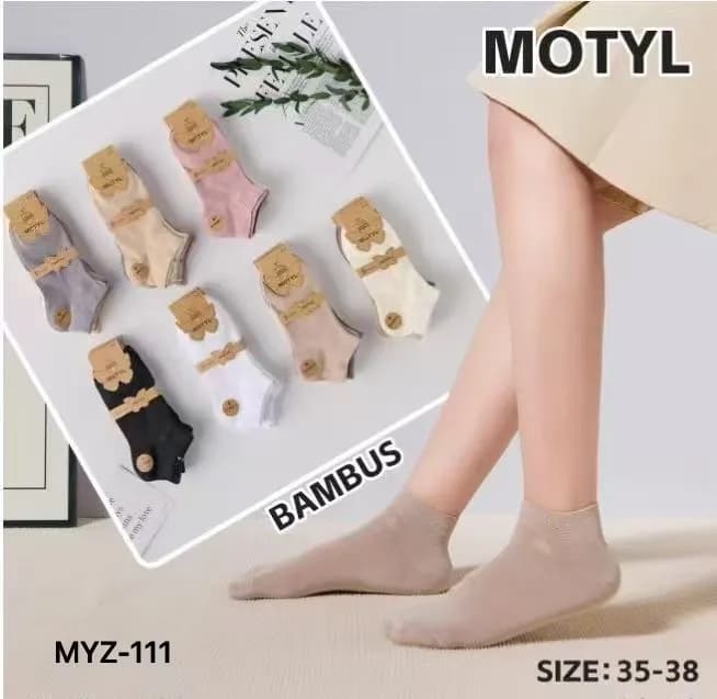 Skarpetki damskie bambusowe motyle Size 35-38 MYZ-111