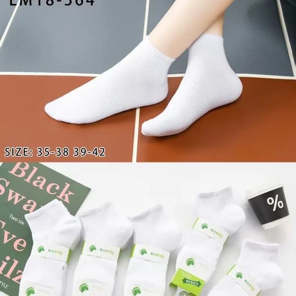 Skarpetki damskie COSASAS białe i czarne roz. 35-39/42 LM18-564